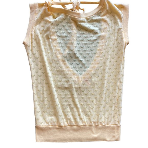 Roxy Logo Embedded Size S Open Back Top - Picture 4 of 10